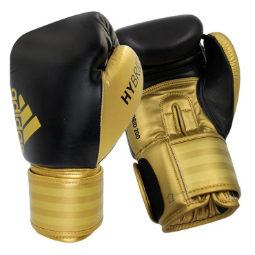 Adidas Hybrid 200 boxing gloves - black / gold