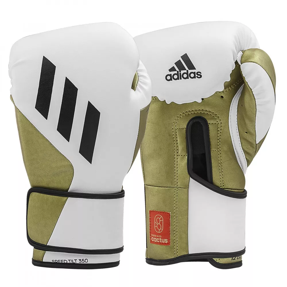 Boxerské rukavice Adidas Speed Tilt 350V - bílé / zlaté