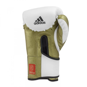 Boxing gloves Adidas Speed Tilt 350V - white / gold