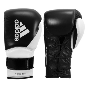 Boxerské rukavice Adidas Hybrid 350 Duo Lace - černá