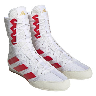Boxing shoes Adidas Box Hog 4 - white / red