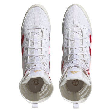 Boxing shoes Adidas Box Hog 4 - white / red