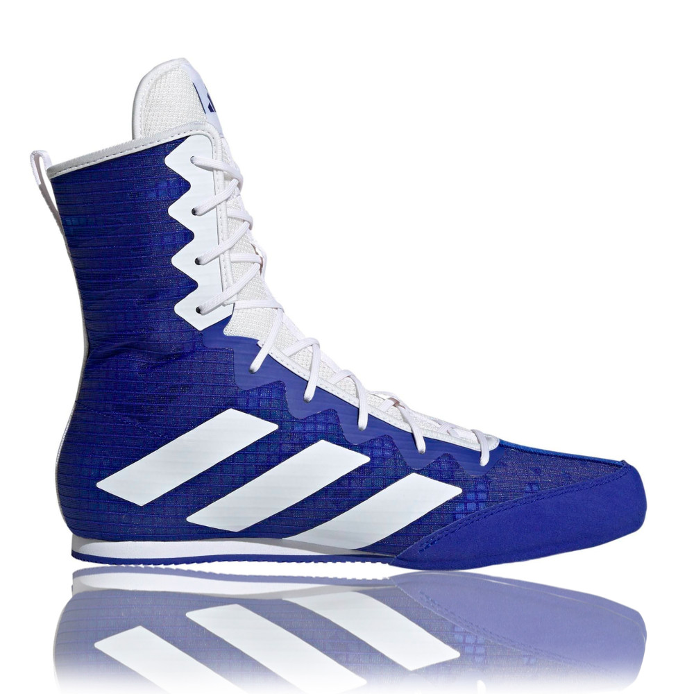 Boxerské boty Adidas Box Hog 4 - bílé / modré