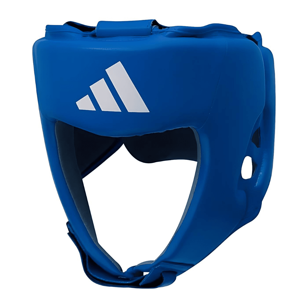 Boxerská helma Adidas IBA Boxing - modrá