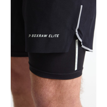 BOXRAW x Bivol shorts with leggings 2in1