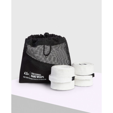 Boxing hand wraps BOXRAW - white 