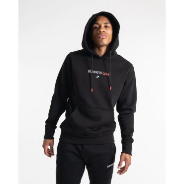 Hoodie BOXRAW «Boxing is love» – black