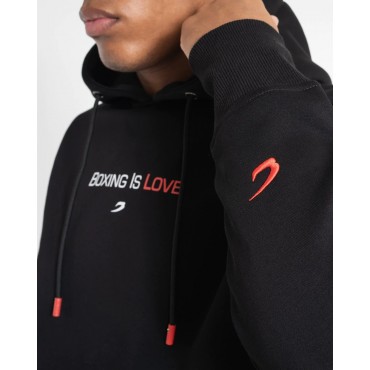 Hoodie BOXRAW «Boxing is love» – black