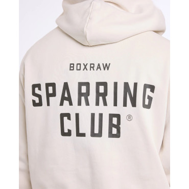 Hoodie BOXRAW Sparring Club – Beige