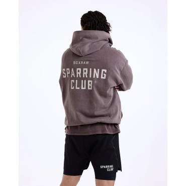 Mikina BOXRAW Sparring Club – hnědá