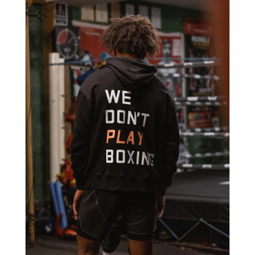 Hoodie BOXRAW «We don't play boxing» – black