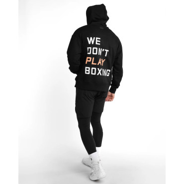 Hoodie BOXRAW «We don't play boxing» – black
