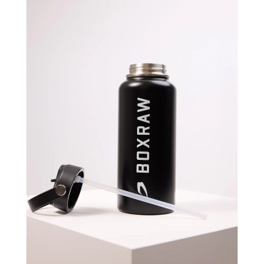 Steel bottle BOXRAW - black 