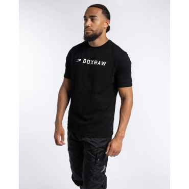 T-shirt BOXRAW A.B.C. - black with white logo