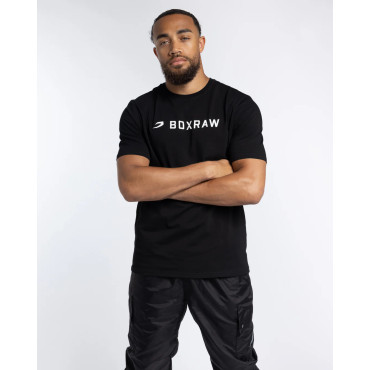 T-shirt BOXRAW A.B.C. - black with white logo