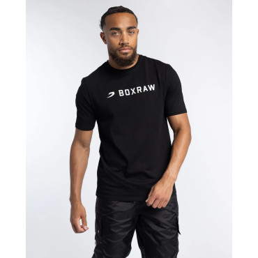 T-shirt BOXRAW A.B.C. - black with white logo