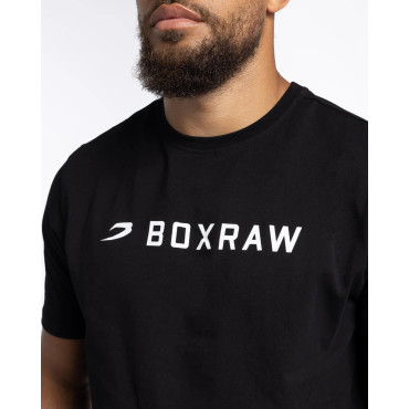 T-shirt BOXRAW A.B.C. - black with white logo