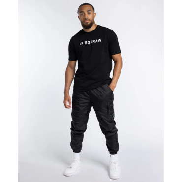T-shirt BOXRAW A.B.C. - black with white logo