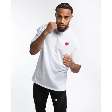 Tričko BOXRAW Boxing is Love - bílé