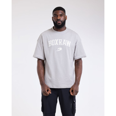 Tričko BOXRAW East Street Oversized - šedé