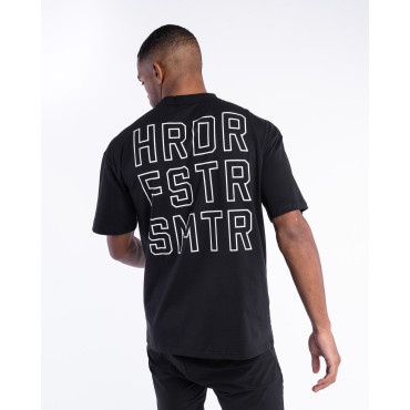 T-shirt BOXRAW HFST Oversized - black