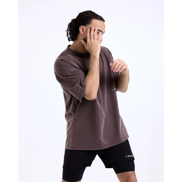 T-shirt BOXRAW Sparring Club - brown
