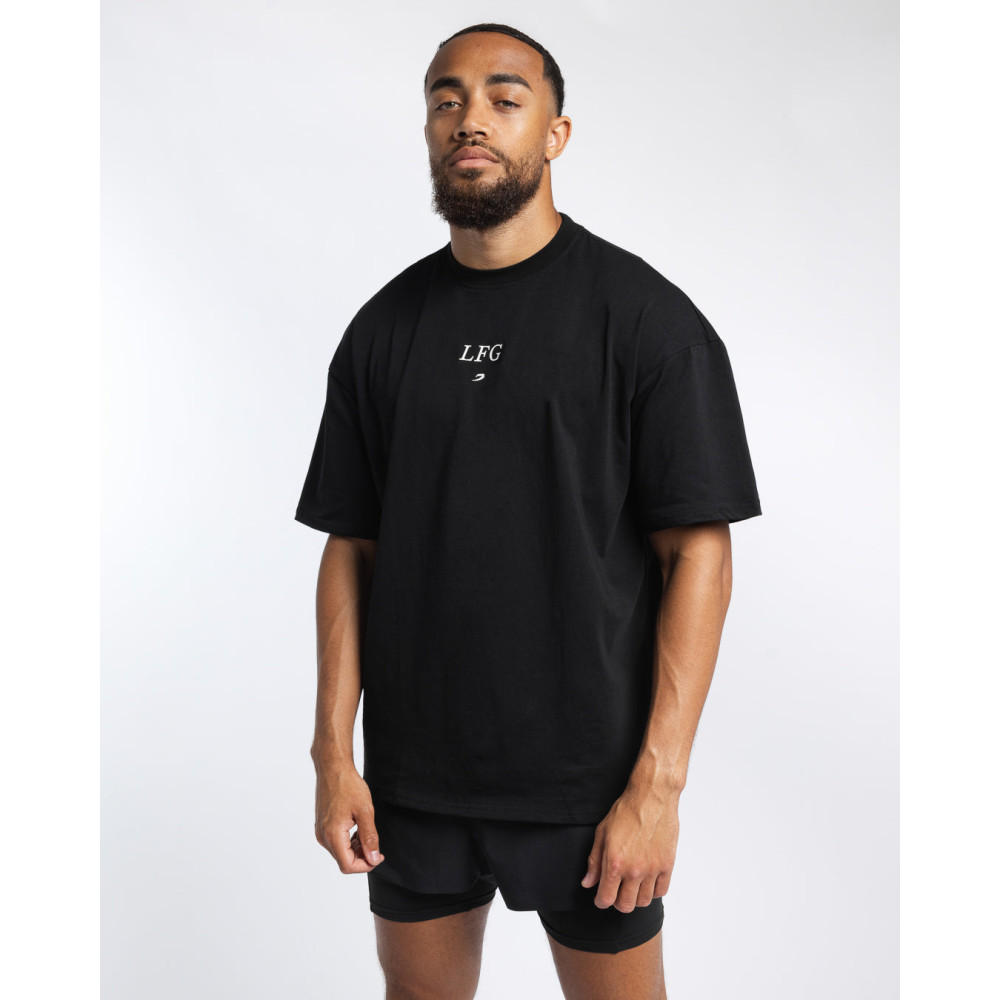 Tričko BOXRAW Tunero Oversized - černé Tričko BOXRAW Tunero Oversized - černé