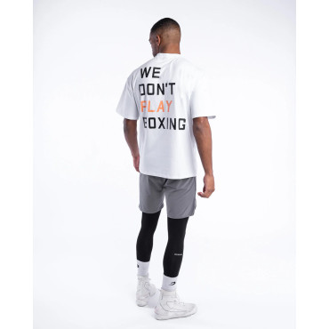 T-shirt BOXRAW We Don't Play Boxing - white