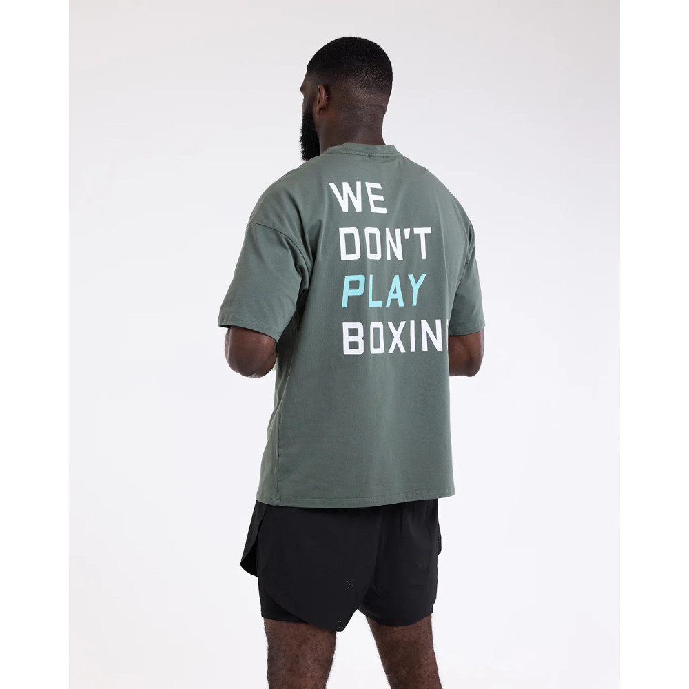 Tričko BOXRAW We Don't Play Boxing - zelené