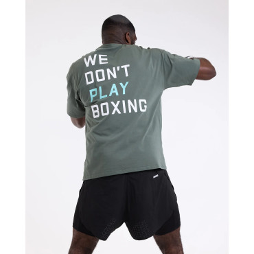 Tričko BOXRAW We Don't Play Boxing - zelené