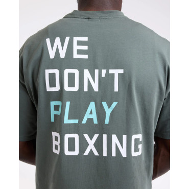 Tričko BOXRAW We Don't Play Boxing - zelené