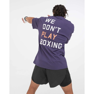 Tričko BOXRAW We Don't Play Boxing - fialové
