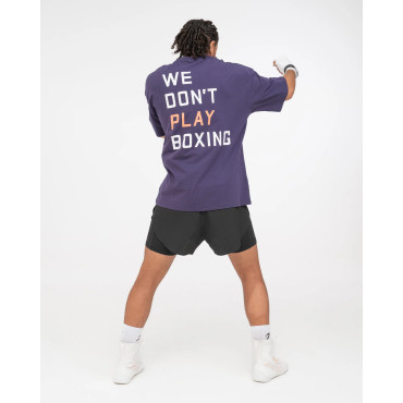 Tričko BOXRAW We Don't Play Boxing - fialové