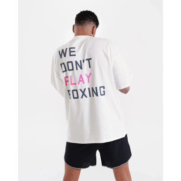 T-shirt BOXRAW We Don't Play Boxing - white / pink