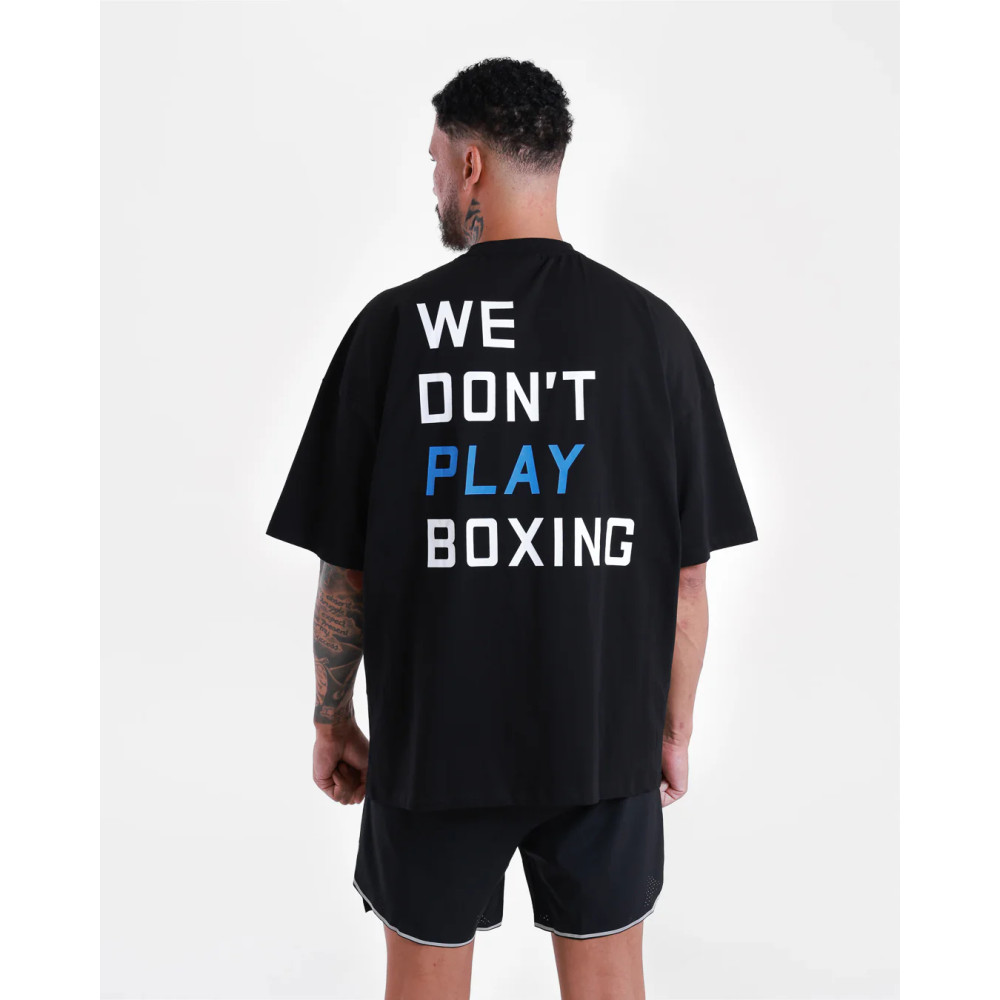 T-shirt BOXRAW We Don't Play Boxing - black / blue T-shirt BOXRAW We Don't Play Boxing - black / blue
