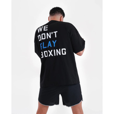 T-shirt BOXRAW We Don't Play Boxing - black / blue