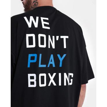 T-shirt BOXRAW We Don't Play Boxing - black / blue