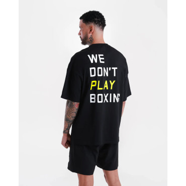 Tričko BOXRAW We Don't Play Boxing - černé / žluté