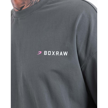 T-shirt BOXRAW We Don't Play Boxing - grey / pink