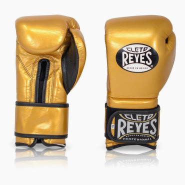 Boxing gloves Cleto Reyes Hook and Loop - gold