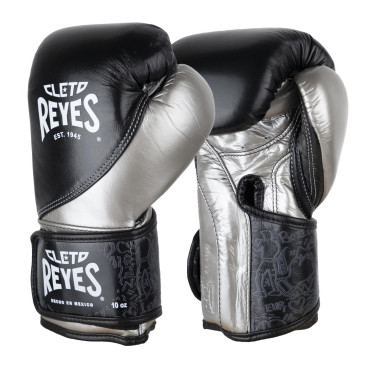 Boxerské rukavice Cleto Reyes High Precision - černé/stříbrné