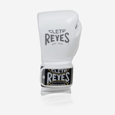 Boxing gloves Cleto Reyes Hook and Loop - white / silver