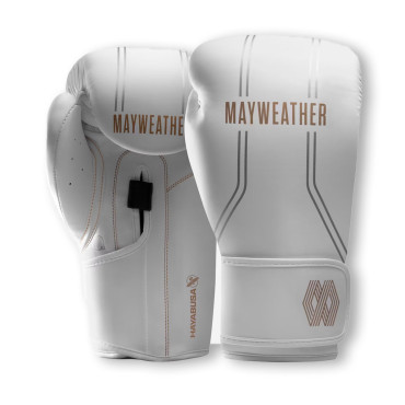 Boxerské rukavice Hayabusa Mayweather - bílé 