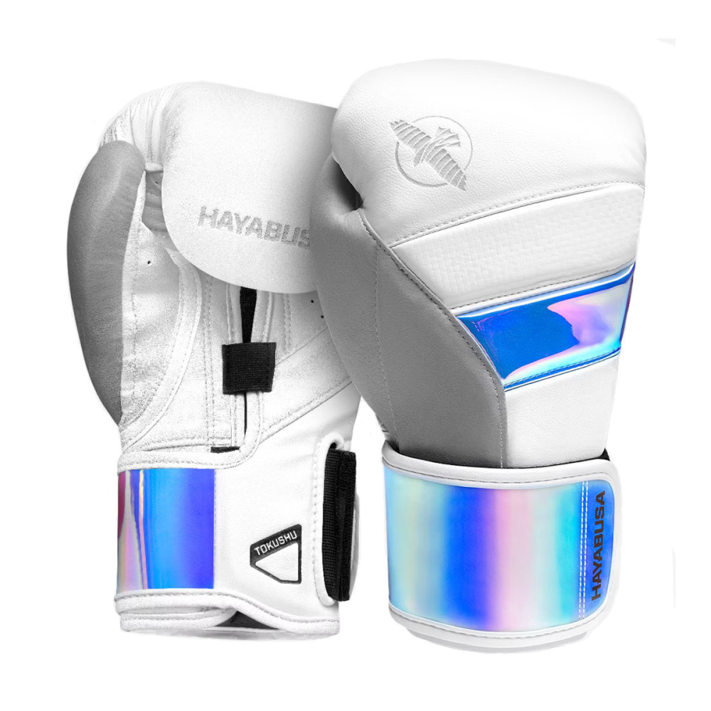 Boxerské rukavice Hayabusa T3 - bílá / duhová Boxerské rukavice Hayabusa T3 - bílá / duhová