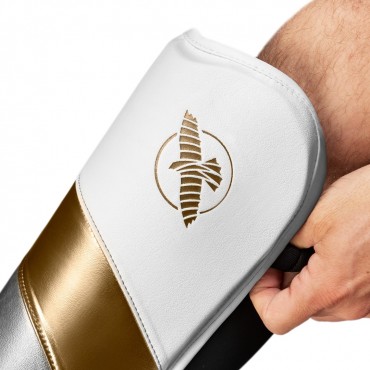 Shin guards Hayabusa T3 Full-Back - white / gold