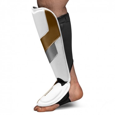 Shin guards Hayabusa T3 Full-Back - white / gold