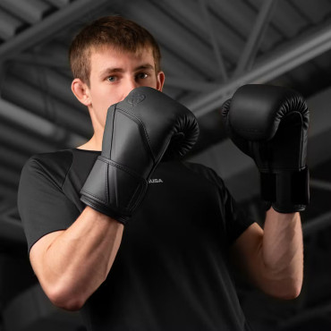 Boxerské rukavice Hayabusa E1 Leather - černé