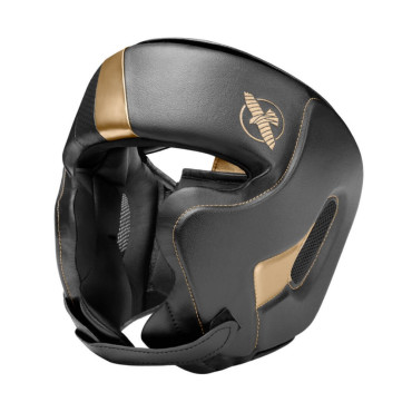 Helma Hayabusa T3 Chinless - černý / zlatý