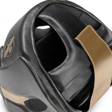 Helma Hayabusa T3 Chinless - černý / zlatý