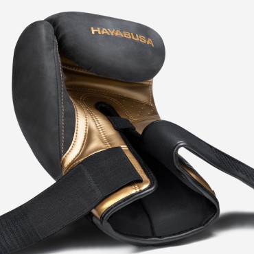 Boxerské rukavice Hayabusa T3 LX - Obsidián / Zlato
